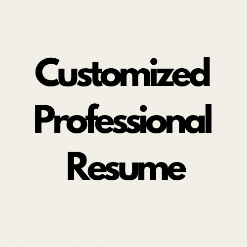 Customized Professional Resume