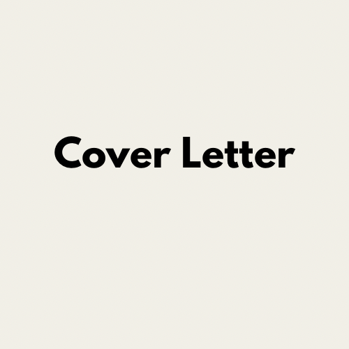 Cover Letter