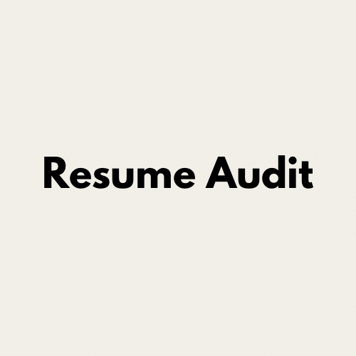 Resume Audit