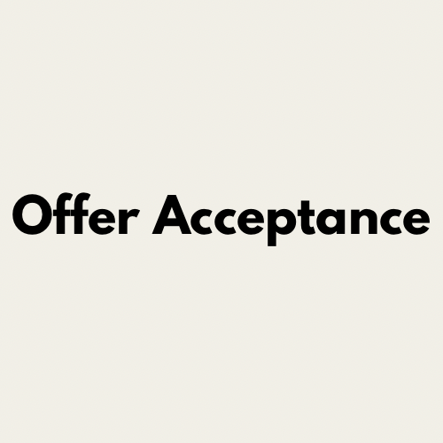 Offer Acceptance Letter